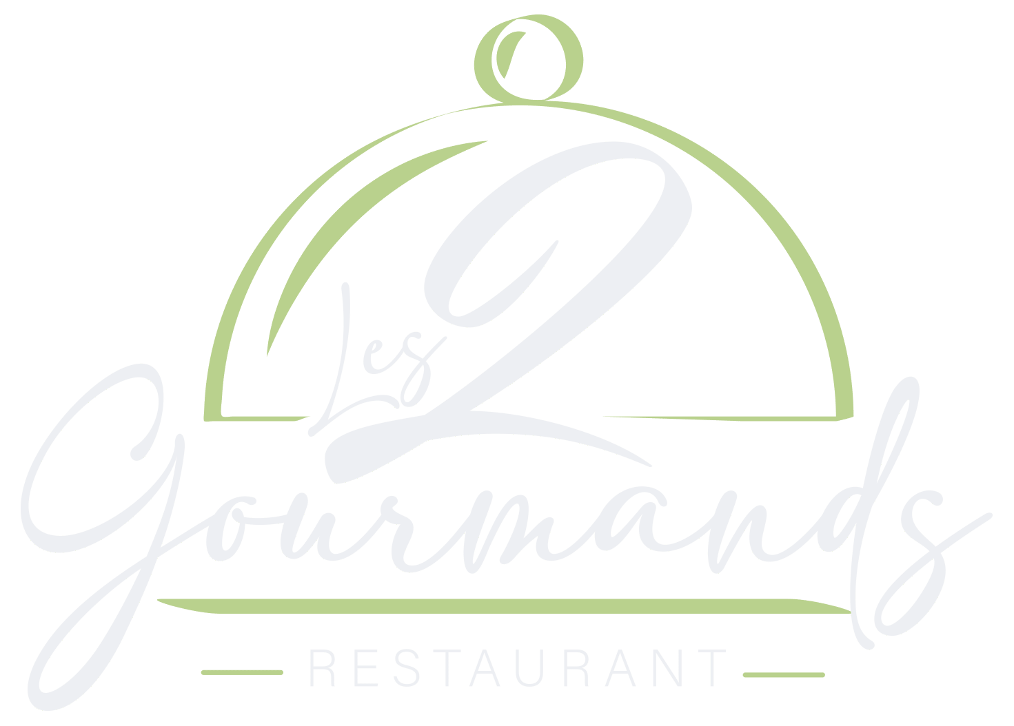 Logo les 2 gourmands blanc