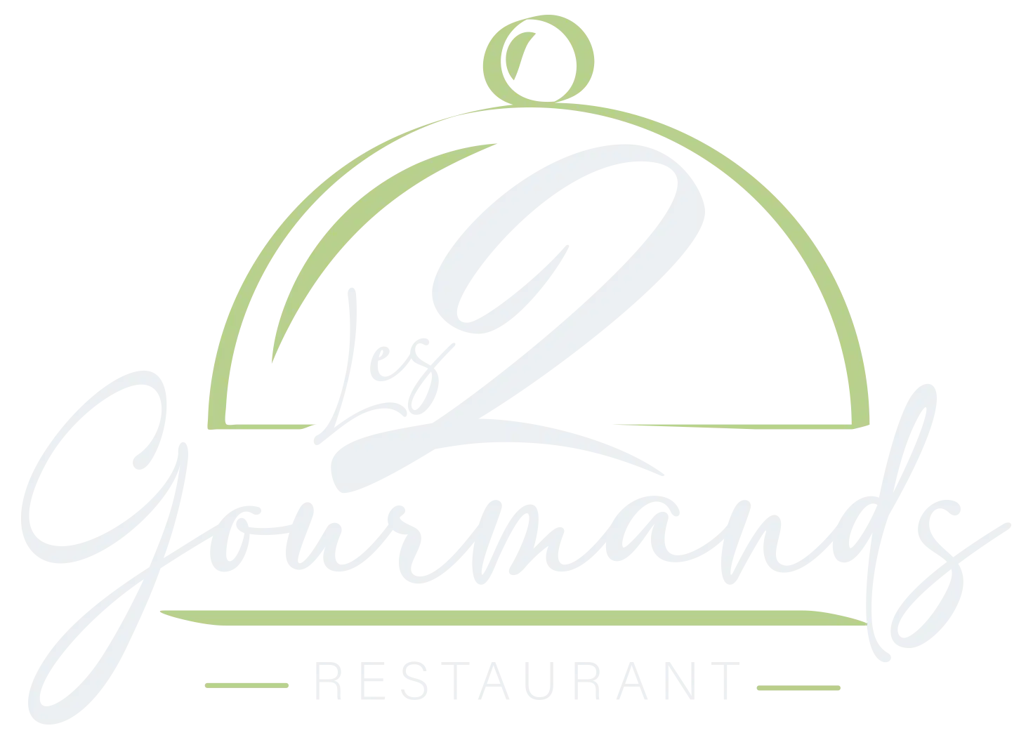Logo les 2 gourmands blanc